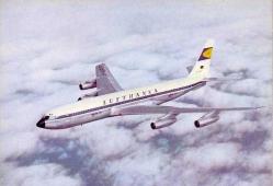 LUFTHANSA BOEING JET 707 UÇAK KARTPOSTALI...