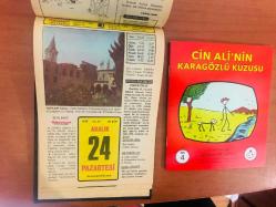 24 Aralık 1979 hediyelik orijinal Hürriyet takvim yaprağı (Cin Ali kitabı hediyeli:)