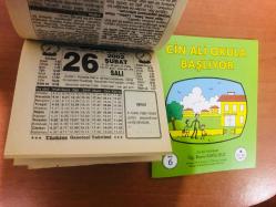 26 Şubat 2002 hediyelik orijinal Türkiye gazetesi takvim yaprağı (Cin Ali kitabı hediyeli:)