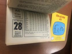 28 Mayıs 1977 hediyelik orijinal Diyanet takvim yaprağı (Cin Ali kitabı hediyeli:)