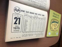 21 Nisan 1975 hediyelik orijinal Diyanet takvim yaprağı (Cin Ali kitabı hediyeli:)