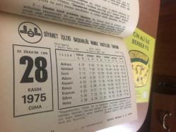 28 Kasım 1975 hediyelik orijinal Diyanet takvim yaprağı (Cin Ali kitabı hediyeli:)
