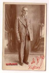İMZALI YAŞLI ADAM (ALİ RIZA TÜRKBAY) ESKİ BİR FOTOĞRAF...