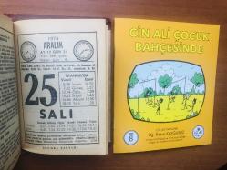 25 Aralık 1973 hediyelik orijinal Sönmez takvim yaprağı (Cin Ali kitabı hediyeli:)