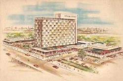 BERLİN HİLTON OTELİ ÇİZİM KARTPOSTAL...