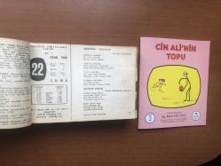 22 Ocak 1960 hediyelik orijinal Ajans Türk takvim yaprağı (Cin Ali kitabı hediyeli:)