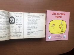 23 Ocak 1960 hediyelik orijinal Ajans Türk takvim yaprağı (Cin Ali kitabı hediyeli:)