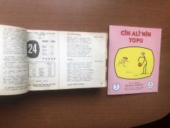 24 Ocak 1960 hediyelik orijinal Ajans Türk takvim yaprağı (Cin Ali kitabı hediyeli:)