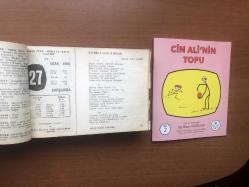 27 Ocak 1960 hediyelik orijinal Ajans Türk takvim yaprağı (Cin Ali kitabı hediyeli:)