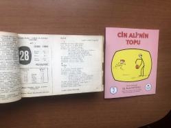 28 Ocak 1960 hediyelik orijinal Ajans Türk takvim yaprağı (Cin Ali kitabı hediyeli:)