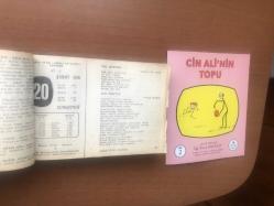 20 Şubat 1960 hediyelik orijinal Ajans Türk takvim yaprağı (Cin Ali kitabı hediyeli:)