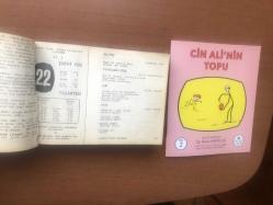 22 Şubat 1960 hediyelik orijinal Ajans Türk takvim yaprağı (Cin Ali kitabı hediyeli:)