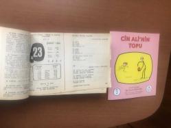 23 Şubat 1960 hediyelik orijinal Ajans Türk takvim yaprağı (Cin Ali kitabı hediyeli:)