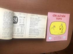 24 Şubat 1960 hediyelik orijinal Ajans Türk takvim yaprağı (Cin Ali kitabı hediyeli:)