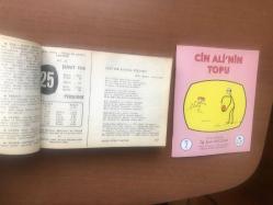 25 Şubat 1960 hediyelik orijinal Ajans Türk takvim yaprağı (Cin Ali kitabı hediyeli:)