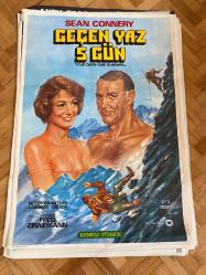 GEÇEN YAZ 5 GÜN FİLMİNİN AFİŞİ OYUNCULAR: SEAN CONNERY, BETSY BRANTLEY, LAMBERT WILSON YÖNETMEN: FRED ZINNEMANN