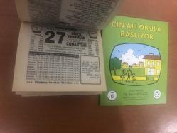 27 Temmuz 2002 hediyelik orijinal Türkiye gazetesi takvim yaprağı (Cin Ali kitabı hediyeli:)