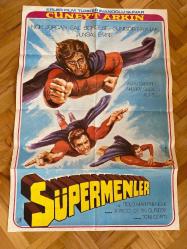 Efemera - SÜPERMENLER FİLM AFİŞİ - CÜNEYT ARKIN, NICK JORDAN, SAL BORGESE, GÜNGÖR BAYRAK, ÜNSAL EMRE - kitantik - kitaLog