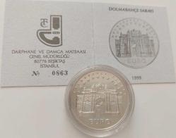 Efemera - 1998 ORİJİNAL GÜMÜŞ 3.000.000 LİRA DOLMABAHÇE SARAYI HATIRA PARASI SERTİFİKALI ÇİL ÇOK NADİR AA1BB1 - kitantik - kitaLog