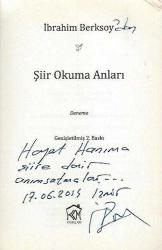 ŞİİR OKUMA ANLARI - İTHAFLI İMZALI