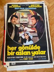 Efemera - Her Gönülde Bir Aslan Yatar Film Afişi Zeki Alasya, Metin Akpınar, Selma Güneri, Hulusi Kentmen - kitantik - kitaLog