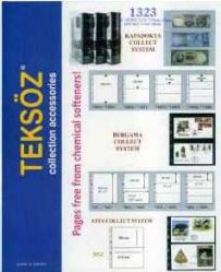 Teksöz,1323,Kağıt Para Sayfası, Üç Bölmeli Şeffaf - 10 Adetlik Paket