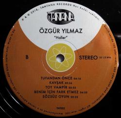 12A-0125 - ÖZGÜR YILMAZ - HALLER (2018) - BLACK - 33 Devir LP PLAK - AYYUKA