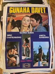 GÜNAHA DAVET FİLMİNİN AFİŞİ OYUNCULAR: GLORIA GUIDA, ANITA SANDERS, NINO CASTELNUOVO