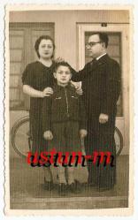 KARADENİZ EREĞLİ / GÖZLÜKLÜ ADAM VE AİLESİ ESKİ FOTOĞRAF...