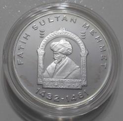 Efemera - 2004 FATİH SULTAN MEHMET ORİJİNAL 15.000.000 LİRA GÜMÜŞ HATIRA PARASI ÇİL ÇOK NADİR SS1UU2 - kitantik - kitaLog