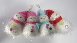 Kardan Adam Yılbaşı Ağacı Süsleri 8 cm 5 li Karışık Paket