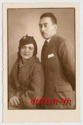 1934 BİR ÇİFTİN İMZALI STÜDYO FOTOĞRAFI...