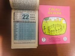22 Mayıs  2003 hediyelik orijinal Fazilet takvim yaprağı (Cin Ali kitabı hediyeli:)