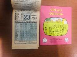 23 Mayıs  2003 hediyelik orijinal Fazilet takvim yaprağı (Cin Ali kitabı hediyeli:)
