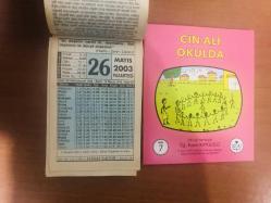 26 Mayıs  2003 hediyelik orijinal Fazilet takvim yaprağı (Cin Ali kitabı hediyeli:)