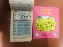 27 Mayıs  2003 hediyelik orijinal Fazilet takvim yaprağı (Cin Ali kitabı hediyeli:)