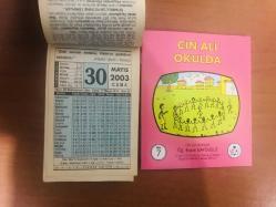30 Mayıs  2003 hediyelik orijinal Fazilet takvim yaprağı (Cin Ali kitabı hediyeli:)