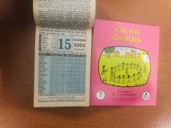 15 Haziran 2003 hediyelik orijinal Fazilet takvim yaprağı (Cin Ali kitabı hediyeli:)
