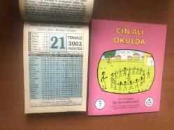 21 Temmuz 2003 hediyelik orijinal Fazilet takvim yaprağı (Cin Ali kitabı hediyeli:)