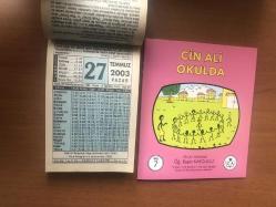 27 Temmuz 2003 hediyelik orijinal Fazilet takvim yaprağı (Cin Ali kitabı hediyeli:)