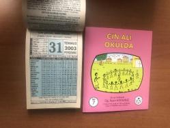 31 Temmuz 2003 hediyelik orijinal Fazilet takvim yaprağı (Cin Ali kitabı hediyeli:)