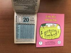 20 Eylül 2003 hediyelik orijinal Fazilet takvim yaprağı (Cin Ali kitabı hediyeli:)