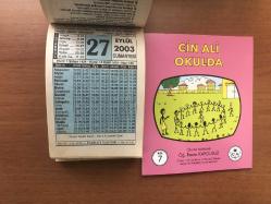 27 Eylül 2003 hediyelik orijinal Fazilet takvim yaprağı (Cin Ali kitabı hediyeli:)