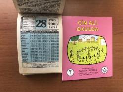 28 Eylül 2003 hediyelik orijinal Fazilet takvim yaprağı (Cin Ali kitabı hediyeli:)