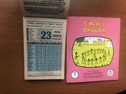 23 Ekim 2003 hediyelik orijinal Fazilet takvim yaprağı (Cin Ali kitabı hediyeli:)