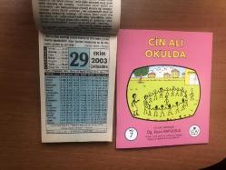 29 Ekim 2003 hediyelik orijinal Fazilet takvim yaprağı (Cin Ali kitabı hediyeli:)