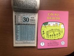 30 Ekim 2003 hediyelik orijinal Fazilet takvim yaprağı (Cin Ali kitabı hediyeli:)