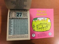 27 Aralık 2003 hediyelik orijinal Fazilet takvim yaprağı (Cin Ali kitabı hediyeli:)