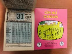 31 Aralık 2003 hediyelik orijinal Fazilet takvim yaprağı (Cin Ali kitabı hediyeli:)