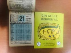 21 Ocak 2004 hediyelik orijinal Fazilet takvim yaprağı (Cin Ali kitabı hediyeli:)